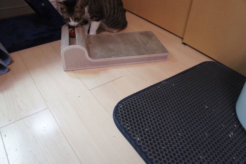 Xcommerce 猫砂取りマット 猫マット トイレマット 二重構造 折り畳み式 超大サイズ 飛び散り防止マット 防カビ　上から猫トイレ　